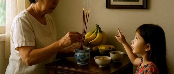 Người đàn bà 20 năm làm cúng giỗ đều đặn cho chồng, đến ngày giỗ thứ 21, đứa cháu chỉ vào di ảnh ông rồi nói “Bà ơi, ông đang đứng ngoài cổng nhìn bà đó